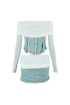 Keep You Close Mesh Denim Top & Skirt SET